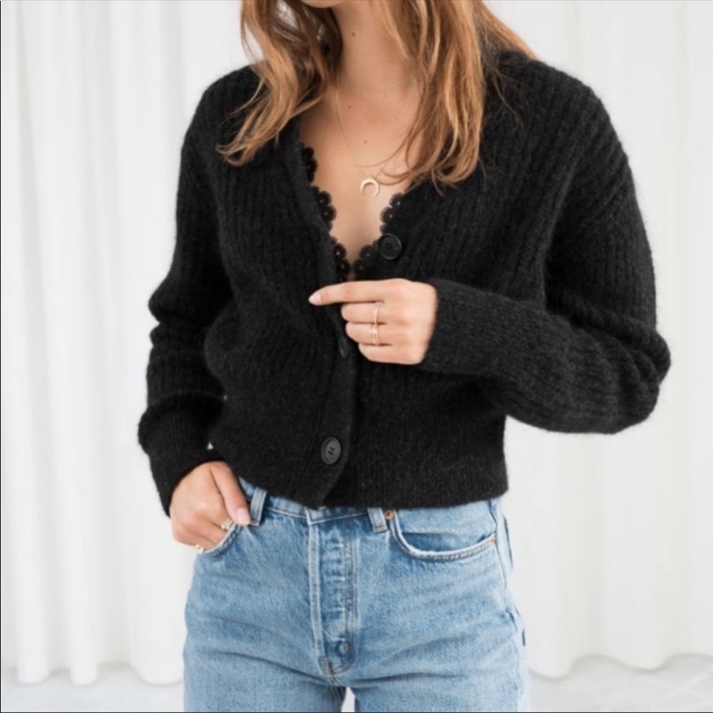 Black Wool Cardigan from & Other Stories